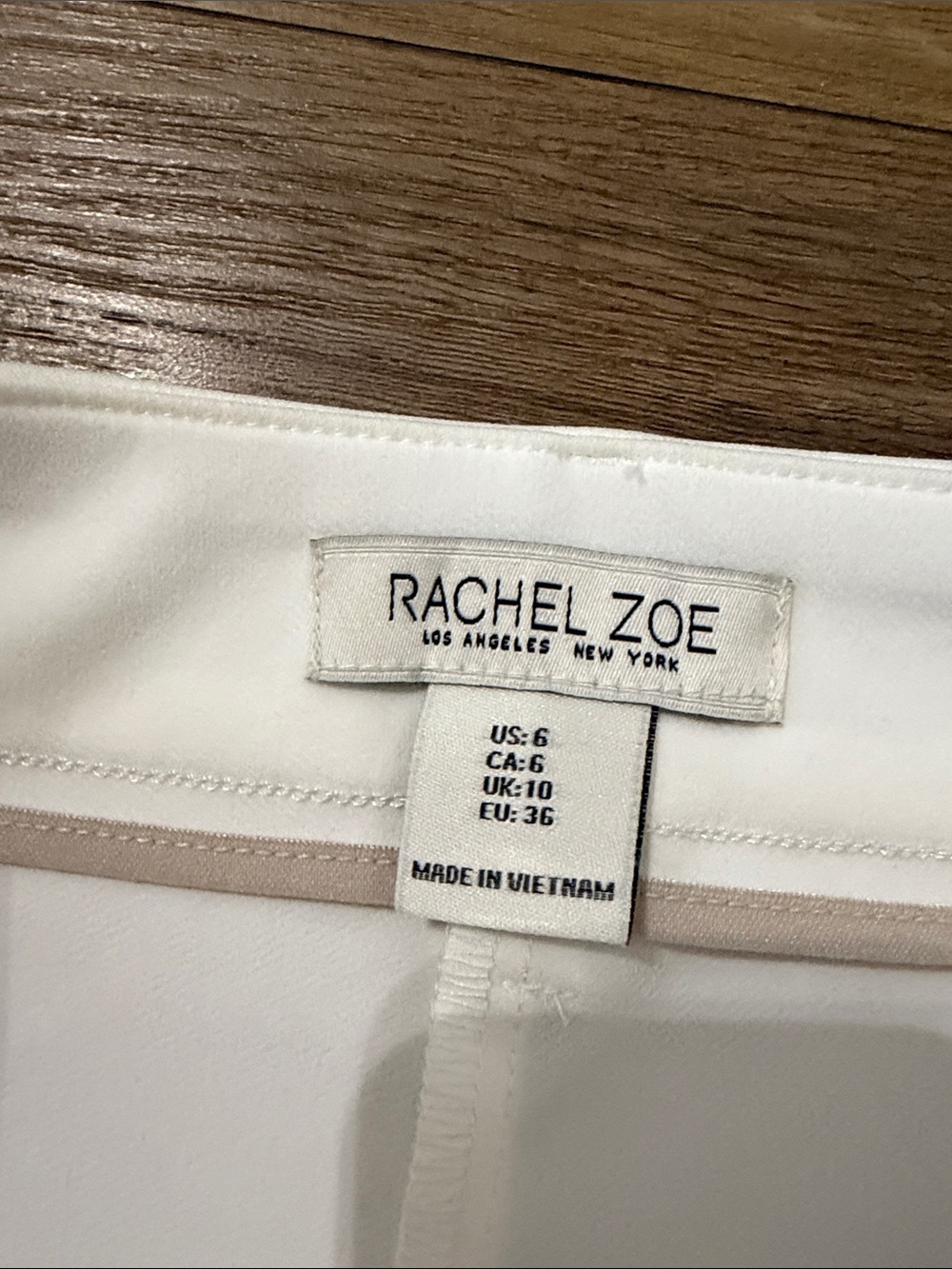 Rachel Zoe Cream High-Waist Button Accent Shorts - Picture 2 of 2